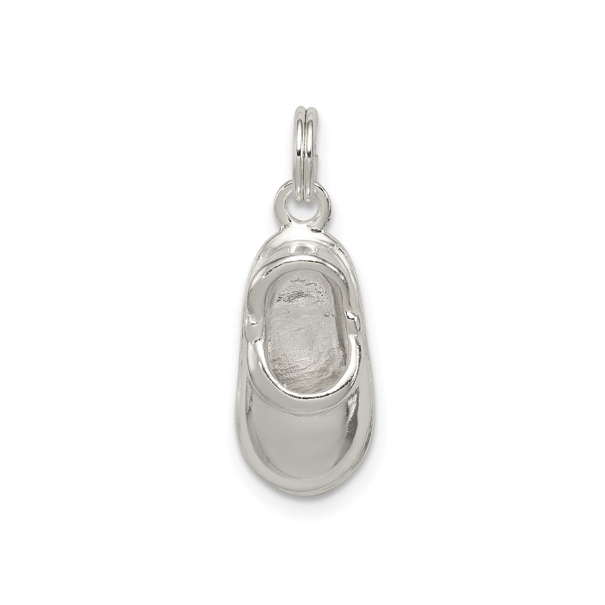 Sterling Silver Baby Shoe Pendant, Symbolizing Motherhood and New Life