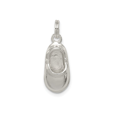 Sterling Silver Baby Shoe Pendant, Symbolizing Motherhood and New Life