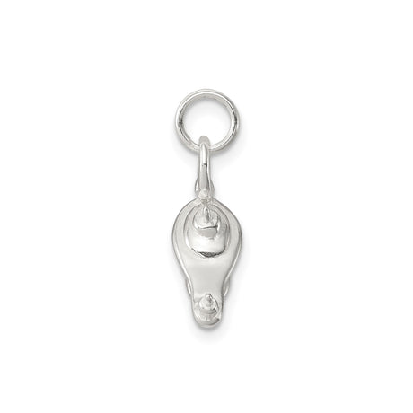 Sterling Silver Genie Lamp Pendant, Whimsical Fantasy Charm Jewelry for Women or Unisex Wear