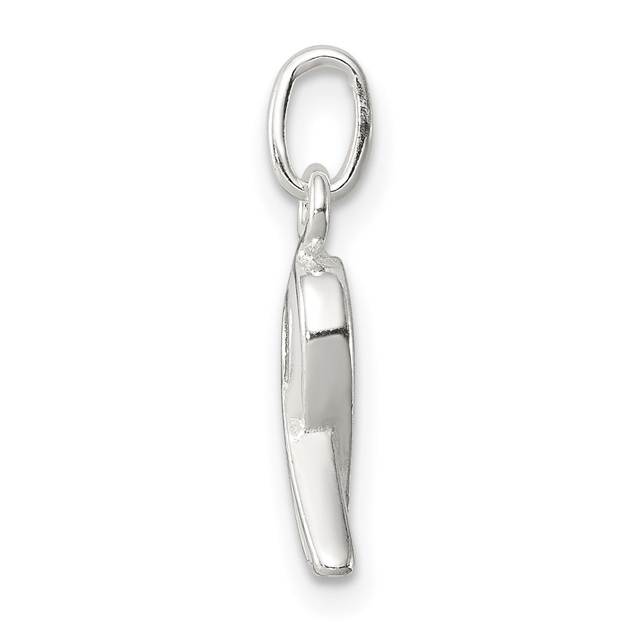 Sterling Silver Awareness Ribbon Pendant, Symbol of Support and Hope