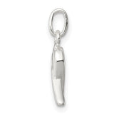 Sterling Silver Awareness Ribbon Pendant, Symbol of Support and Hope
