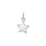 Sterling Silver Star Charm Pendant, Five Pointed Celestial Design for Women or Unisex Wear