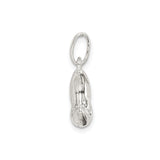 Sterling Silver Moon Pendant with Serene Face, Crescent Celestial Charm for Women
