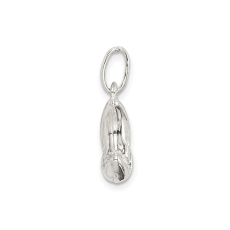 Sterling Silver Moon Pendant with Serene Face, Crescent Celestial Charm for Women