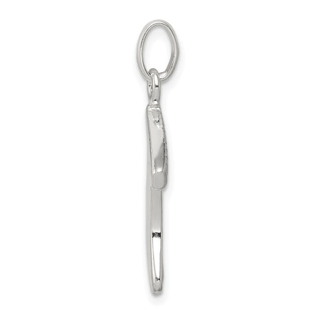 Sterling Silver Christmas Stocking Pendant with Red and Green Enamel, Festive Holiday Charm