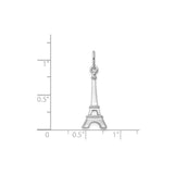 Sterling Silver Eiffel Tower Pendant Charm, Paris Landmark Travel Keepsake Jewelry for Women