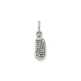 Sterling Silver Flip Flop Charm Pendant, Sandal Design, Beach Vacation Theme for Women