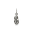 Sterling Silver Flip Flop Charm Pendant, Sandal Design, Beach Vacation Theme for Women
