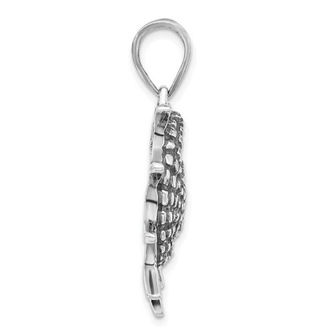 Sterling Silver Spiral Pendant with Woven Sunburst Center, Tribal Boho Design