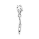 Sterling Silver Starfish Charm Pendant with Lobster Clasp, Coastal Ocean Theme for Women