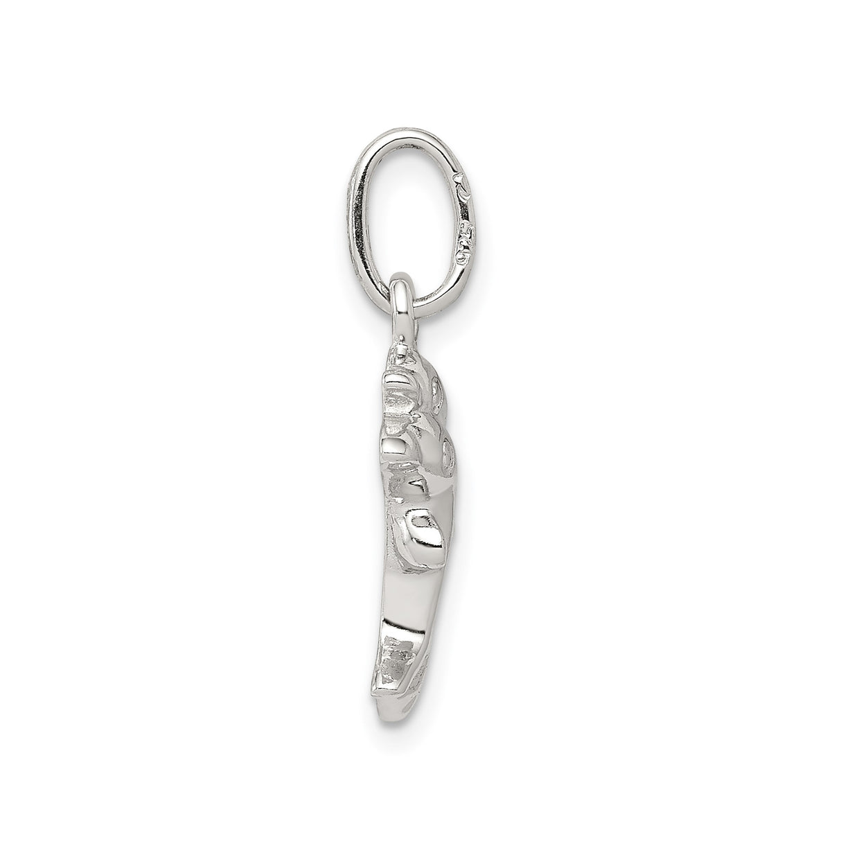 Sterling Silver Dolphin Pendant with Jumping Dolphins Ocean Theme Charm