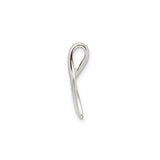 Sterling Silver Whale Tail Pendant, Nautical Sea Life Charm for Women or Unisex