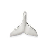Sterling Silver Whale Tail Pendant, Nautical Sea Life Charm for Women or Unisex