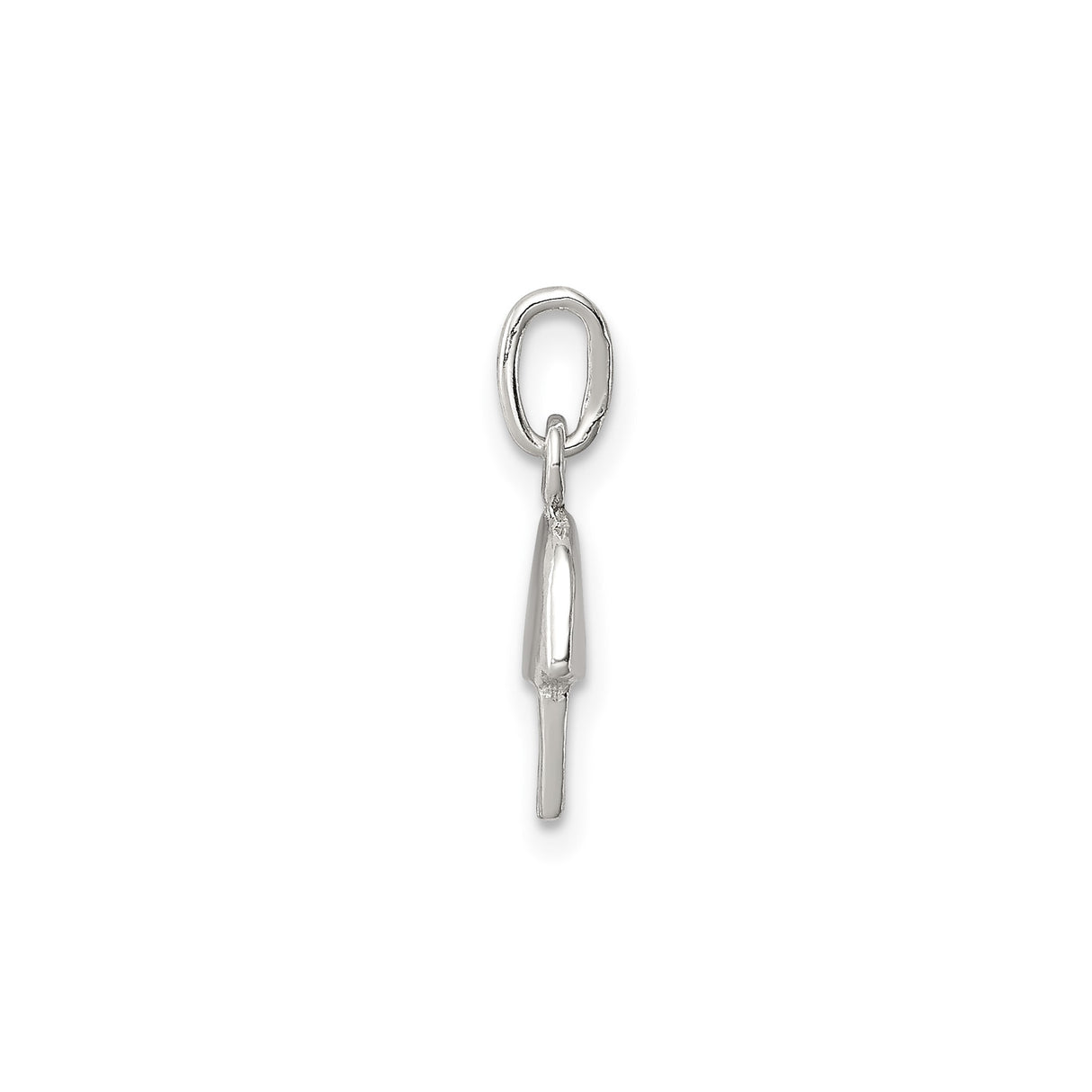 Sterling Silver Jellyfish Pendant with Dome Charm and Flowing Tentacles, Ocean Theme Jewelry