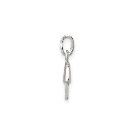 Sterling Silver Jellyfish Pendant with Dome Charm and Flowing Tentacles, Ocean Theme Jewelry