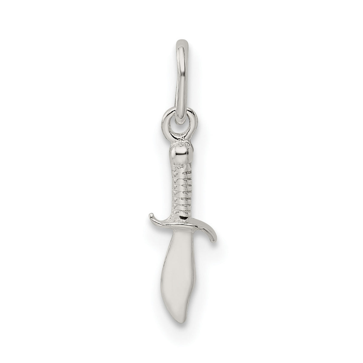 Knife Charm Pendant in Real 925 Sterling Silver
