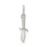 Knife Charm Pendant in Real 925 Sterling Silver