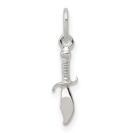 Knife Charm Pendant in Real 925 Sterling Silver