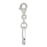 Sterling Silver Stirrup Charm Pendant, Equestrian Horse Motif, Riding Jewelry for Women