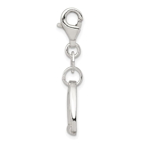 Sterling Silver Stirrup Charm Pendant, Equestrian Horse Motif, Riding Jewelry for Women