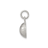 Sterling Silver Volleyball Charm Pendant, Detailed Sports Jewelry for Women and Unisex Athletes
