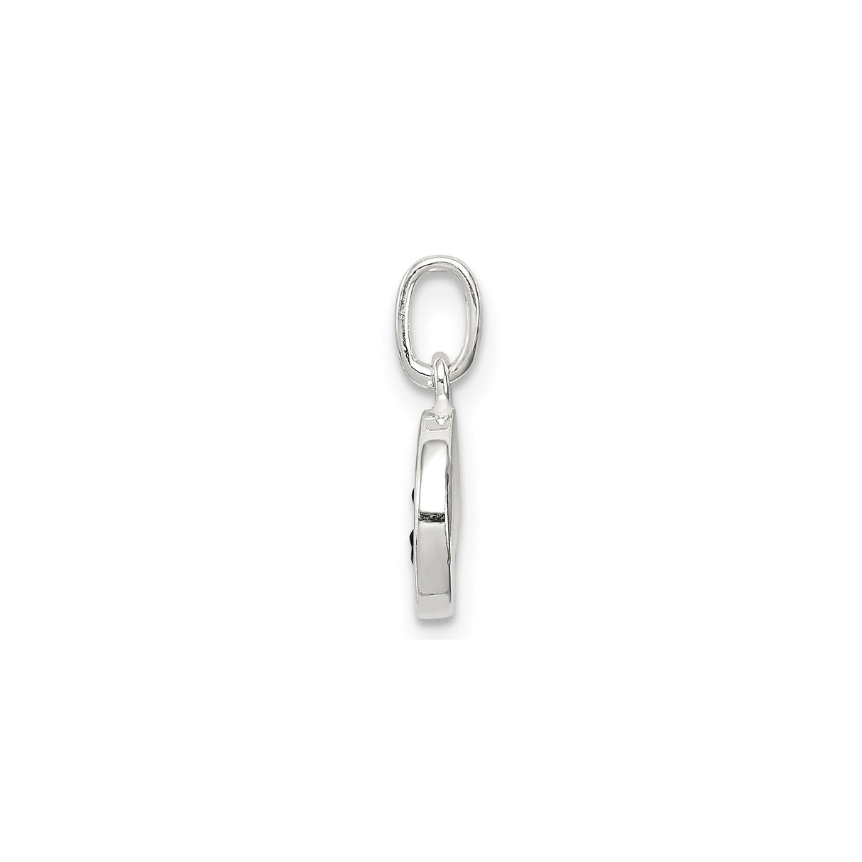 Sterling Silver Smiley Face Charm Pendant with Yellow Enamel Tongue Out Emoji Design