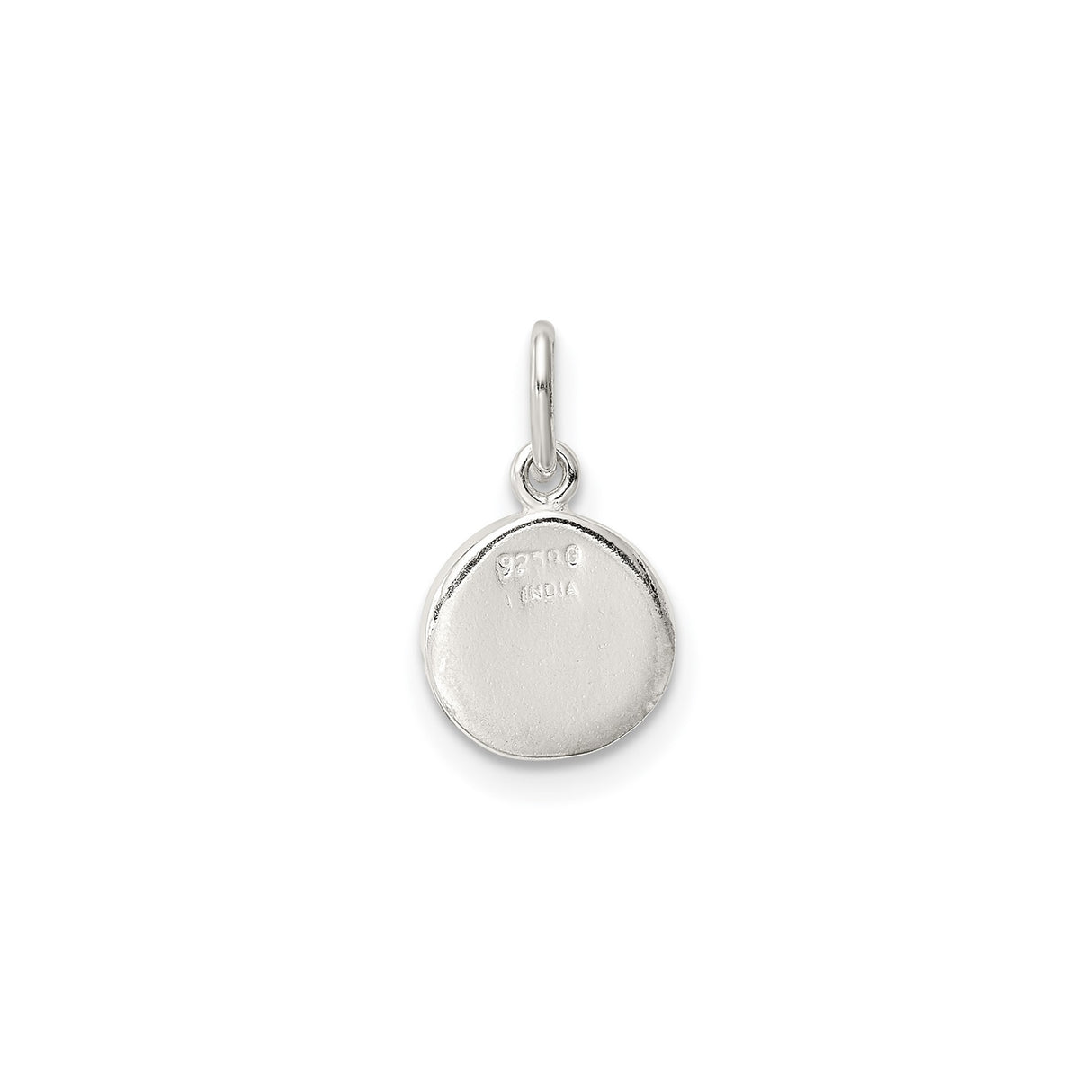Sterling Silver Smiley Face Charm Pendant with Yellow Enamel Tongue Out Emoji Design