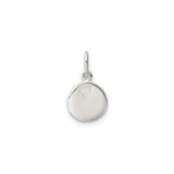 Sterling Silver Smiley Face Charm Pendant with Yellow Enamel Tongue Out Emoji Design