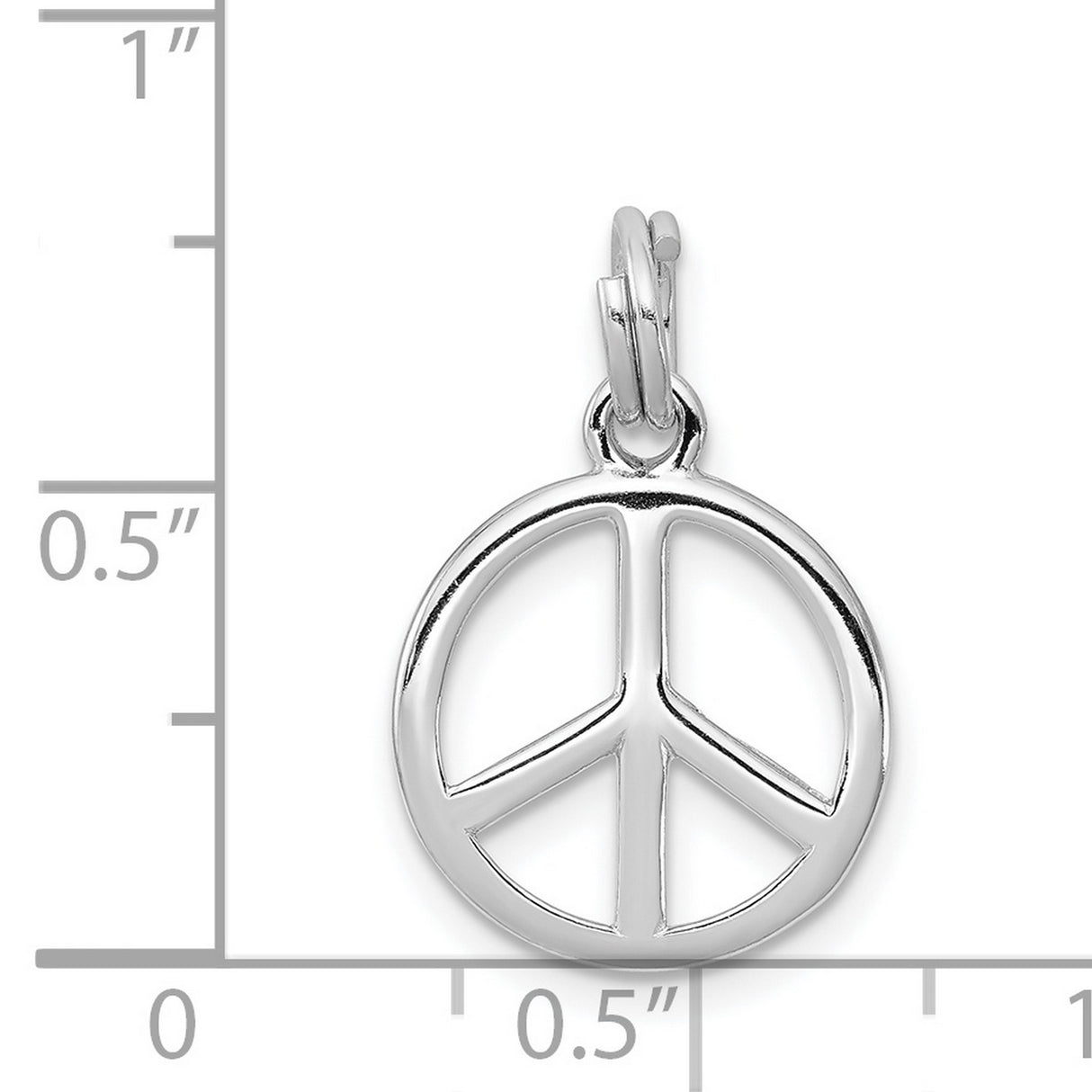 Sterling Silver Peace Pendant, Openwork Harmony Symbol, Boho Hippie Style Jewelry