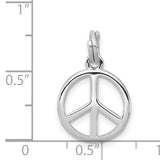Sterling Silver Peace Pendant, Openwork Harmony Symbol, Boho Hippie Style Jewelry