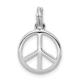 Sterling Silver Peace Pendant, Openwork Harmony Symbol, Boho Hippie Style Jewelry