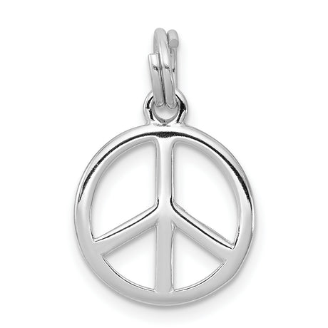 Sterling Silver Peace Pendant, Openwork Harmony Symbol, Boho Hippie Style Jewelry