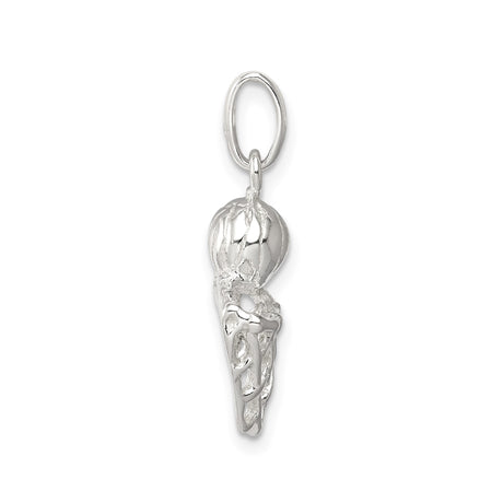 Sterling Silver Basketball Hoop Pendant with Net and Ball, Sports Charm Jewelry for Athletes and Fans