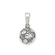 Sterling Silver Soccer Pendant with Team Crests, Sports Charm for Men or Women