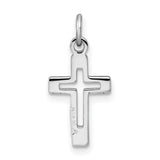 Cross Charm Pendant in Real 925 Sterling Silver