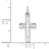 Cross Charm Pendant in Real 925 Sterling Silver