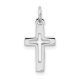 Cross Charm Pendant in Real 925 Sterling Silver