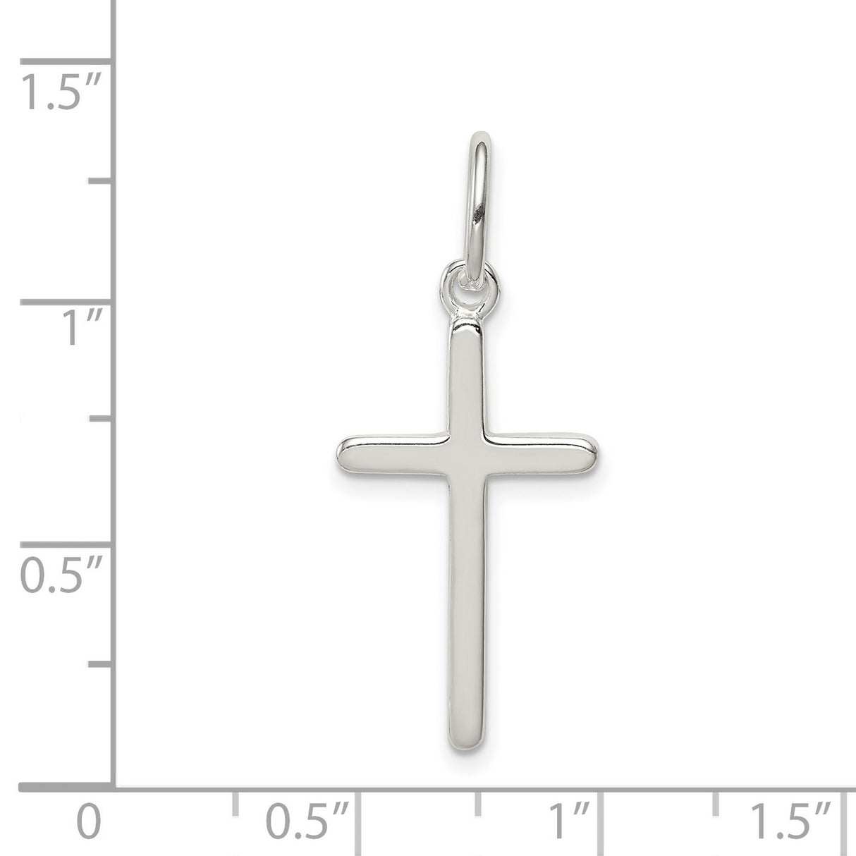 Cross Charm Pendant in Real 925 Sterling Silver