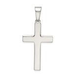 Sterling Silver Cross Pendant with Mirror Finish Latin Cross Design for Men and Women