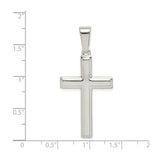 Sterling Silver Cross Pendant with Mirror Finish Latin Cross Design for Men and Women