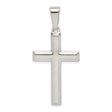 Sterling Silver Cross Pendant with Mirror Finish Latin Cross Design for Men and Women