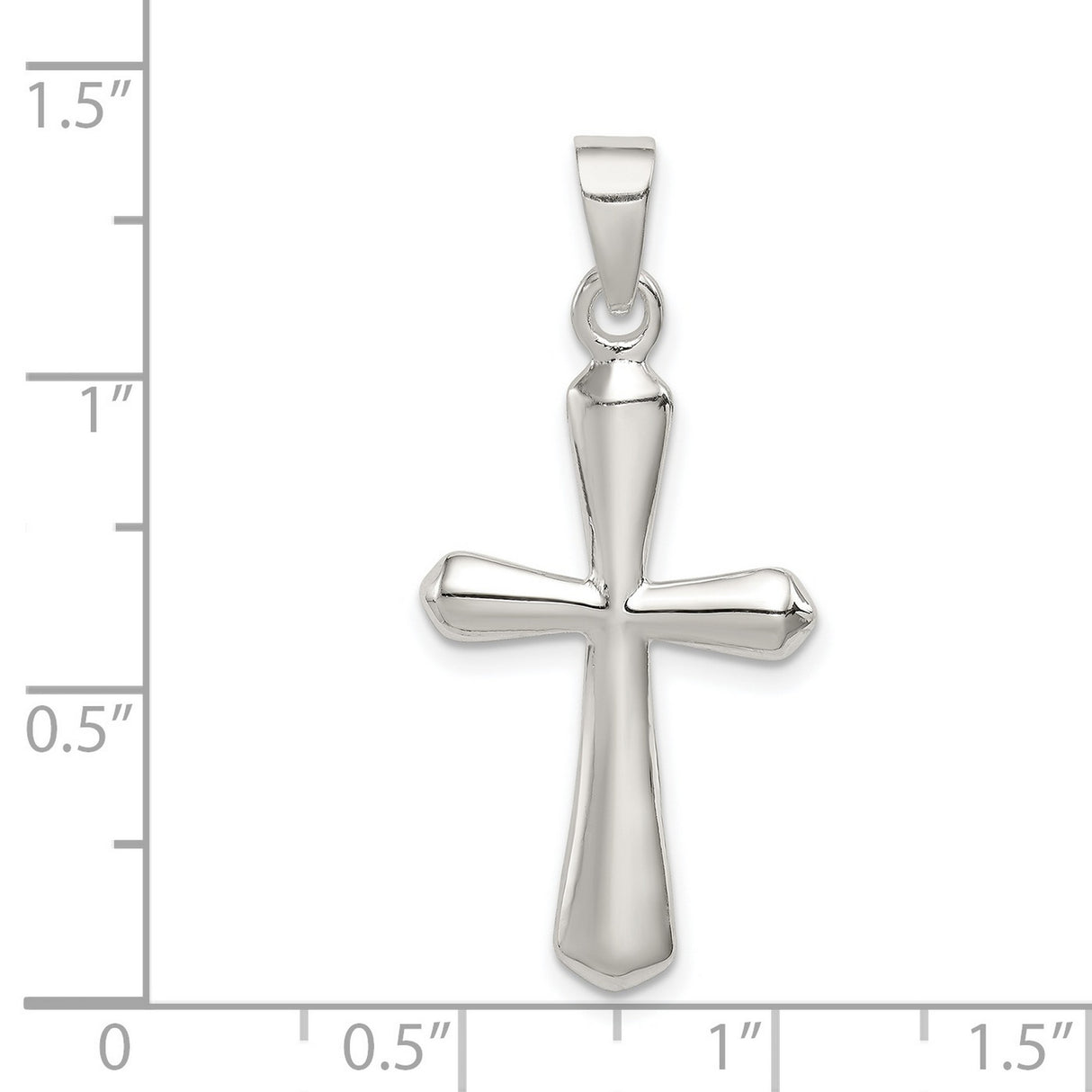 Cross Charm Pendant in Real 925 Sterling Silver