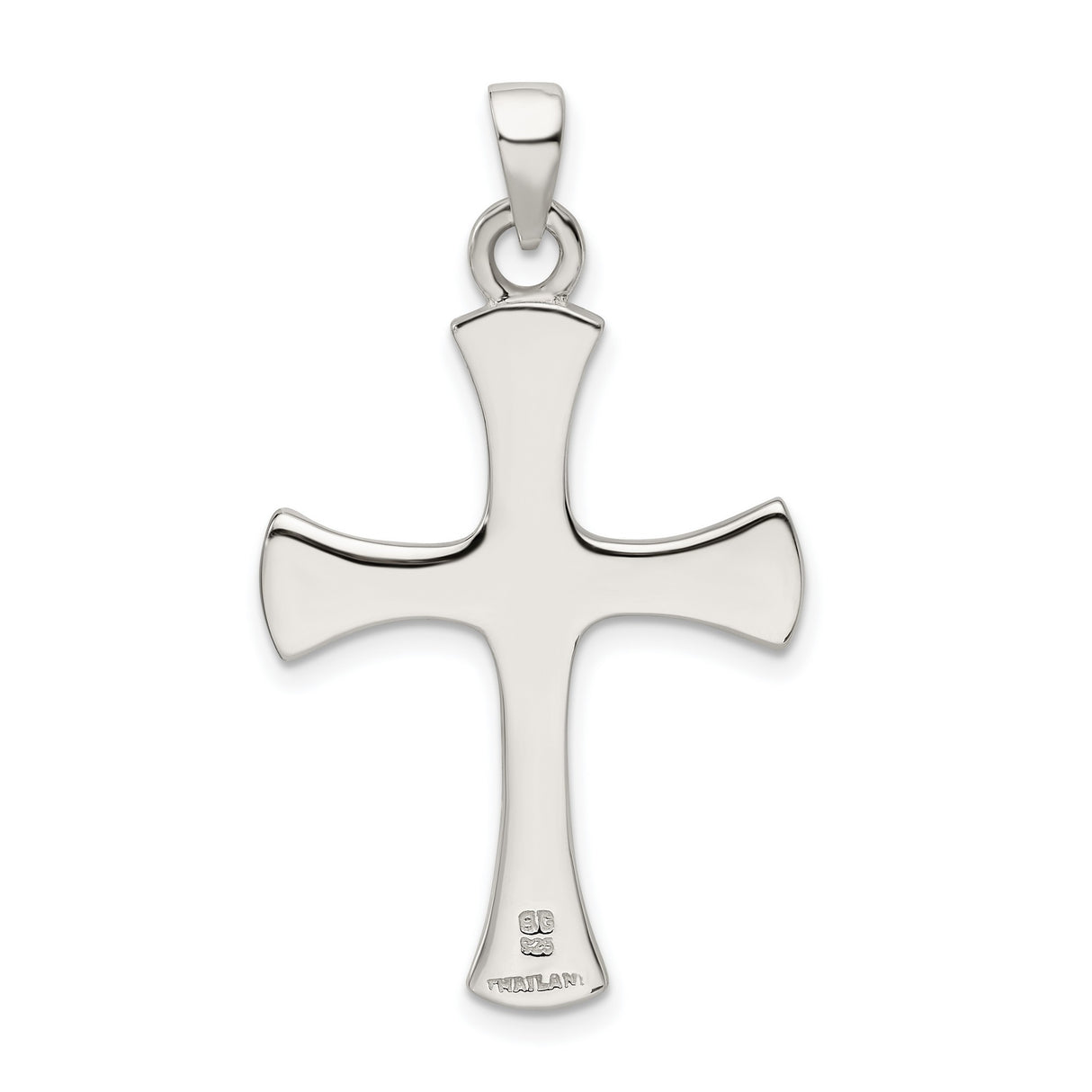 Cross Charm Pendant in Real 925 Sterling Silver