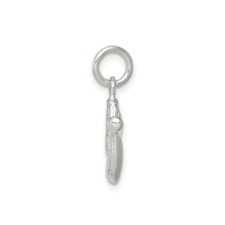 Sterling Silver Baseball Glove Charm Pendant, Detailed Glove and Ball Design, Unisex Sports Jewelry