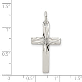 Cross Charm Pendant in Real 925 Sterling Silver