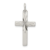 Cross Charm Pendant in Real 925 Sterling Silver