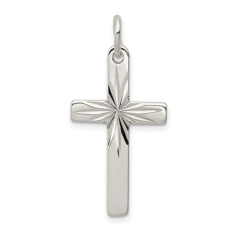 Cross Charm Pendant in Real 925 Sterling Silver