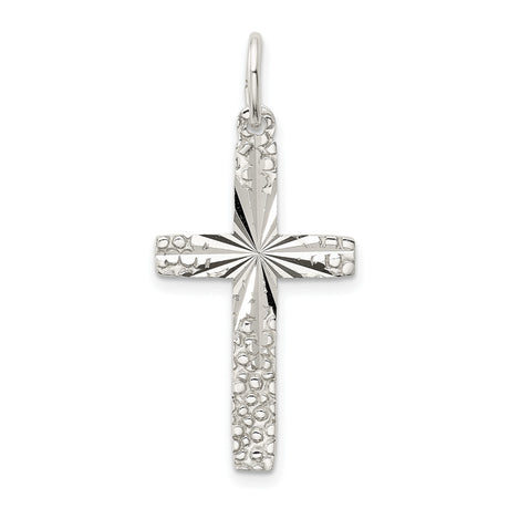 Cross Charm Pendant in Real 925 Sterling Silver