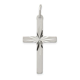 Cross Charm Pendant in Real 925 Sterling Silver