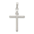 Sterling Silver INRI Cross Pendant, Polished Finish Religious Symbol for Men and Women